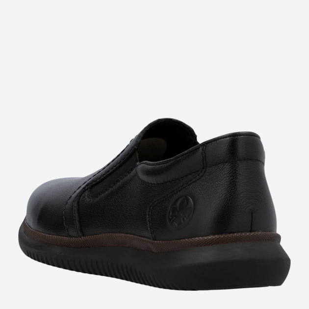 Buty wsuwane męskie skórzane RIEKER 10450-00 43 (9UK) 28.5 cm Czarne (4061811220847) - obraz 7