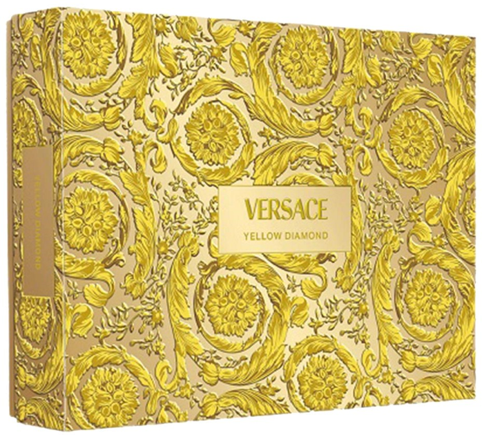 Набір для жінок Versace Yellow Diamond Туалетна вода 90 мл + Гель для душу 100 мл + Лосьйон для тіла 100 мл + Косметичка (8011003893294) - зображення 3