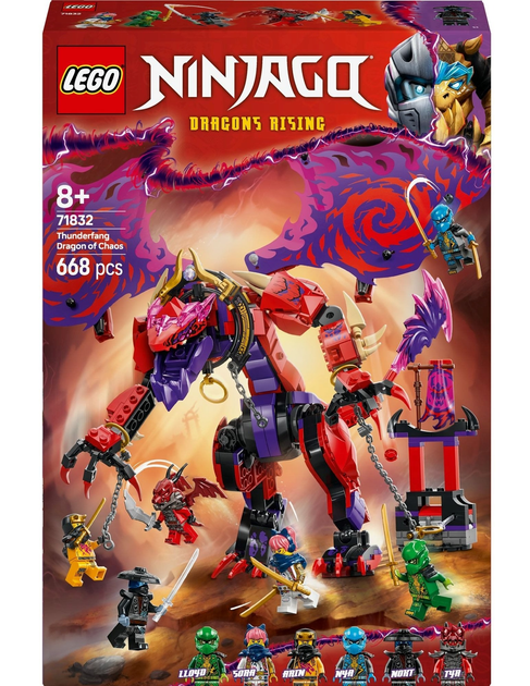 Конструктор LEGO NINJAGO Дракон Хаосу Громозуб 668 деталей (71832) - зображення 1