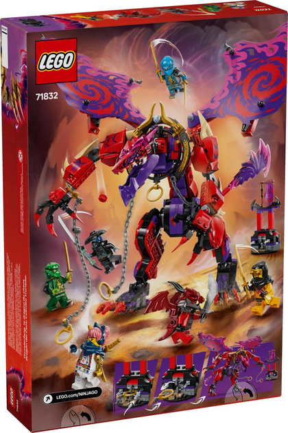 Конструктор LEGO NINJAGO Дракон Хаосу Громозуб 668 деталей (71832) - зображення 4