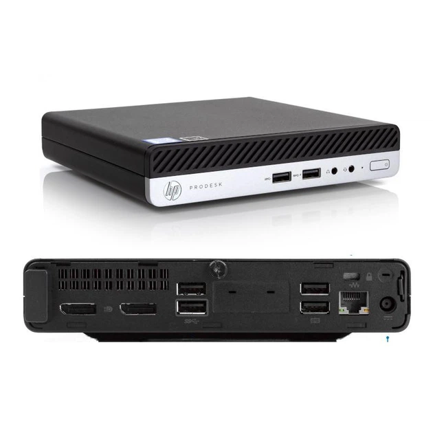 HP ProDesk 400 G4 Desktop Mini PC, Core i5-8500T (6 ядер ), 16GB