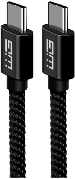 Kabel Winner Group USB Type-C - USB Type-C 1 m Black (8591194092343) - obraz 1