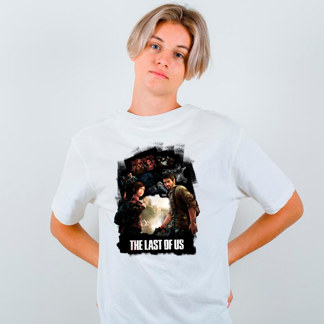 Футболка белая с оригинальным принтом для игромана Games "The Last Of Us Part I" Push IT ФП012674S - Фото 2 Футболка белая с оригинальным принтом для игромана Games "The Last Of Us Part I" Push IT ФП012674S - изображение 2