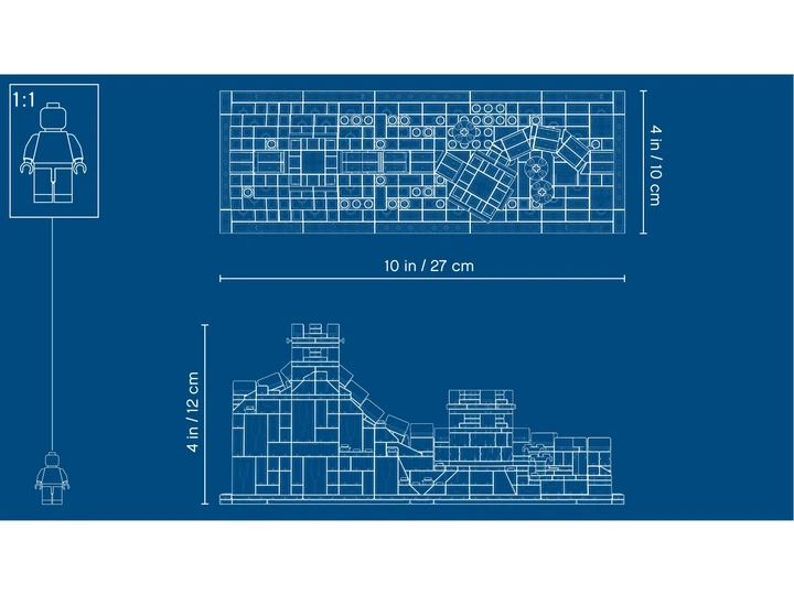 Zestaw klocków LEGO Architecture Wielki Mur Chiński 551 element (21041) - obraz 5