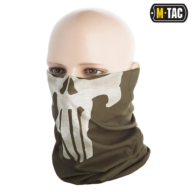 Шарф-труба тактичний M-Tac полегшенний Punisher Olive - зображення 1