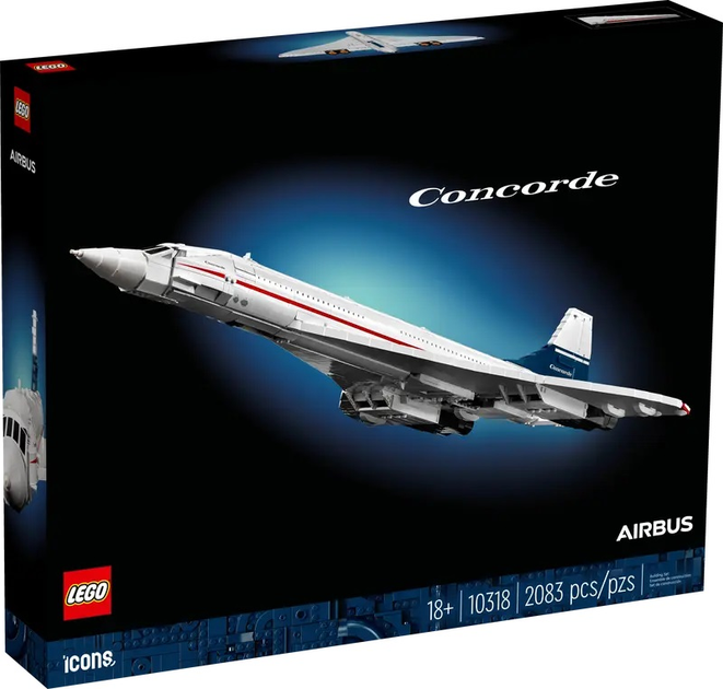 Конструктор LEGO Icons Concorde літак 2083 деталі (10318) (955555904384193) - Уцінка - зображення 1