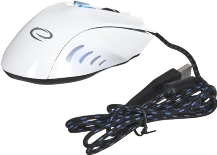 Миша Esperanza MX401 Hawk USB White/Blue (EGM401WB) - зображення 6