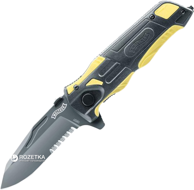 Кишеньковий ніж Walther Rescue Knife Black/Yellow (5.2012) - зображення 1