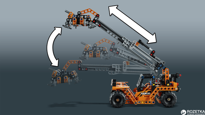 Конструктор LEGO TECHNIC Контейнерный терминал 631 деталь (42062