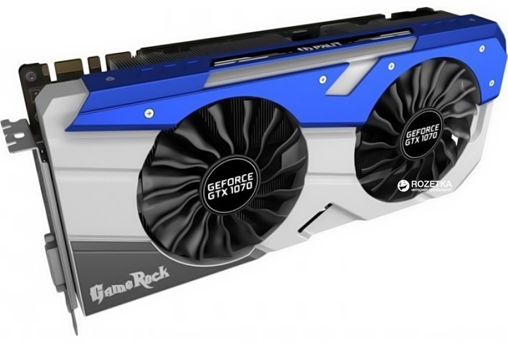 Видеокарта Palit Game Rock PCI-Ex GeForce GTX 1070 8GB GDDR5