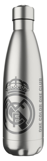 Butelka na wodę Cyp Brands Real Madrid ze stali nierdzewnej 550 ml Szara (8426842106526) - obraz 2