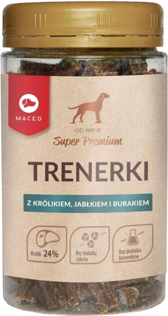 Przysmak dla psów Maced Super Premium treningowy z królikiem jabłkiem i burakiem 150 g (5907489326223) - obraz 1