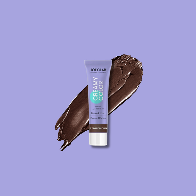 Фарба для брів і вій Joly:Lab Creamy Color 15 мл Темно-коричнева (4823109408708) - зображення 6