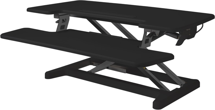 Stojak pod monitor BakkerElkhuizen BNEASSDR2B Adjustable Sit-Stand Desk Riser 2 Black (8719274672067) - obraz 2