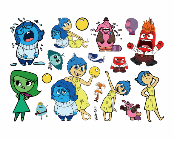 Набор временных переводных тату Мыслями наизнанку Inside out татуировка для детей 4 листа Chuangmei (SVS) - Фото 4 Набор временных переводных тату Мыслями наизнанку Inside out татуировка для детей 4 листа Chuangmei (SVS) - изображение 4