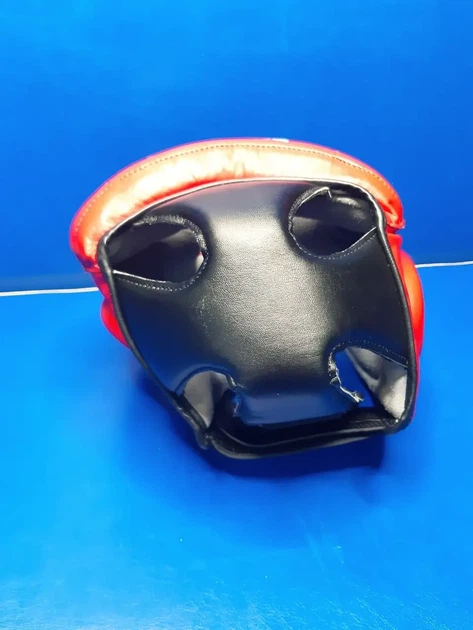 Шолом-маска тренувальна карате EVERLAST S шкіра червоний - зображення 5