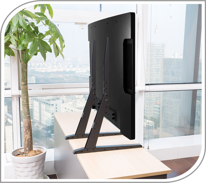 Stojak pod telewizor / monitor Purelink PM-TVS-02 PureMounts TV Standfuss Black (4251364706558) - obraz 5