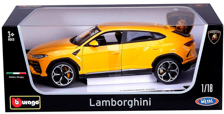 Модель Bburago Lamborghini Urus 1:18 Жовта (18-11042Y) (4893993010929) - зображення 1