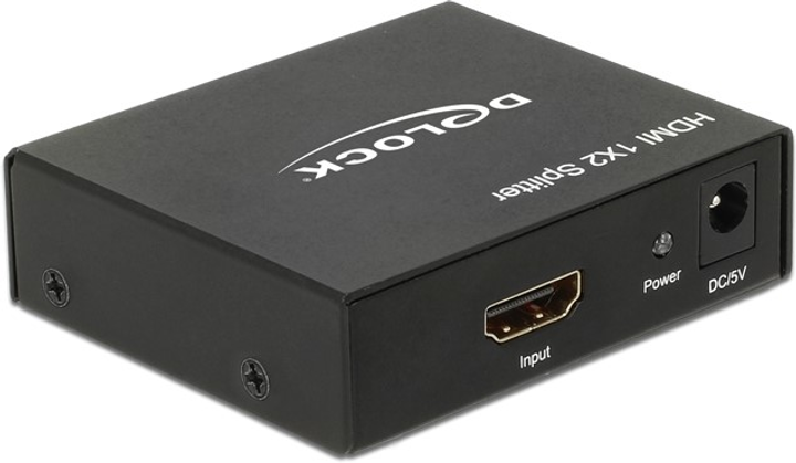 Xаб Delock HDMI Splitter 1 x HDMI in 2 x HDMI out 4K (4043619877010) - зображення 1