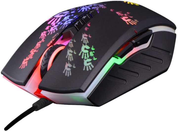 Mysz gamingowa przewodowa BLOODY A60 USB czarna (4711421917759) - obraz 3