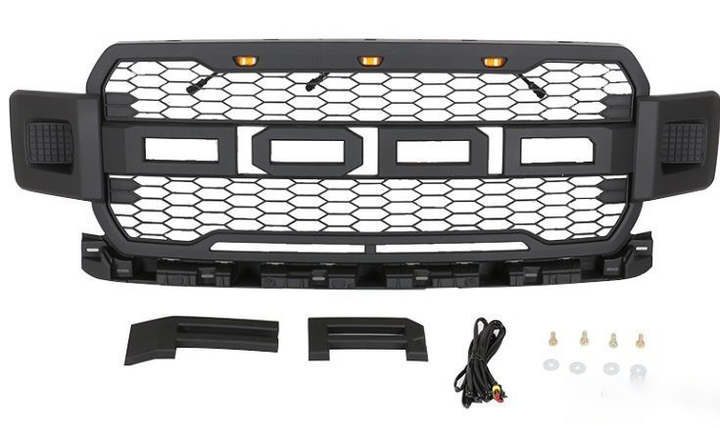 Решетка радиатора тюнинг ASP Ford F-150 17- 13 LED стиль Raptor KRN Форд Ф-150 L2265 - изображение 1