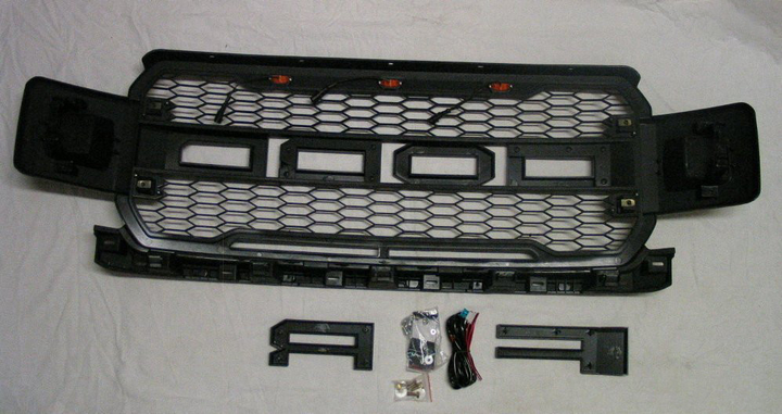 Решетка радиатора тюнинг ASP Ford F-150 17- 13 LED стиль Raptor KRN Форд Ф-150 L2447 - изображение 2
