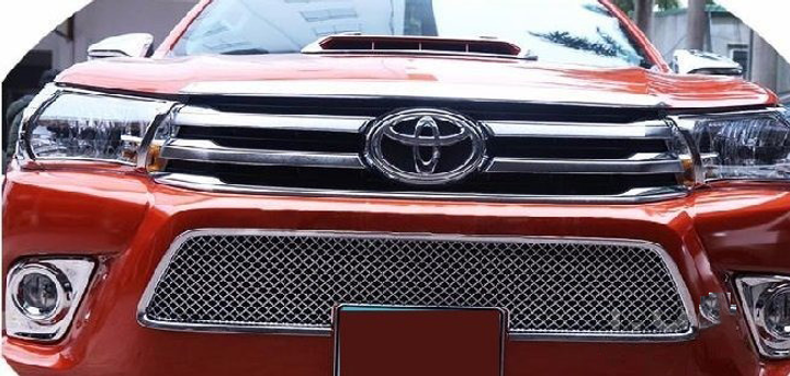 Решетка радиатора тюнинг ASP Toyota Hilux 14- Revo хром нижняя Тойота Хайлюкс L1955 - изображение 2