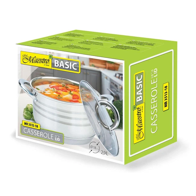 Каструля 2.9л Maestro MR-3513-18 - изображение 2