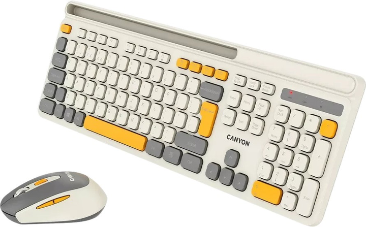 Комплект бездротовий Canyon HSET-W5 Wireless Beige (CNS-HSETW5BG) - зображення 4
