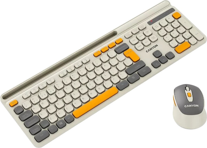 Комплект бездротовий Canyon HSET-W5 Wireless Beige (CNS-HSETW5BG) - зображення 5