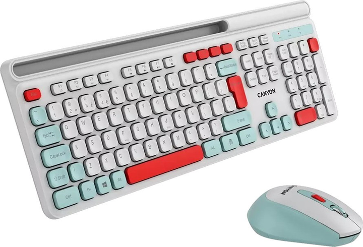 Комплект бездротовий Canyon HSET-W5 Wireless White (CNS-HSETW5WT) - зображення 3