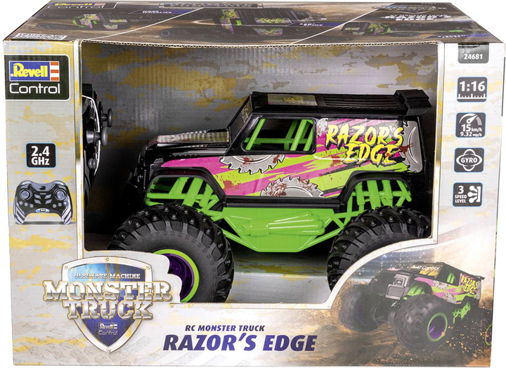 Машинка на радіокеруванні Revell Monster Truck Razors Edge 1:16 (4009803124681) - зображення 1