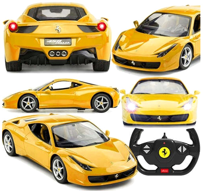 Samochód zdalnie sterowany Rastar Ferrari 458 Italia 1:14 (5903943001712) - obraz 1