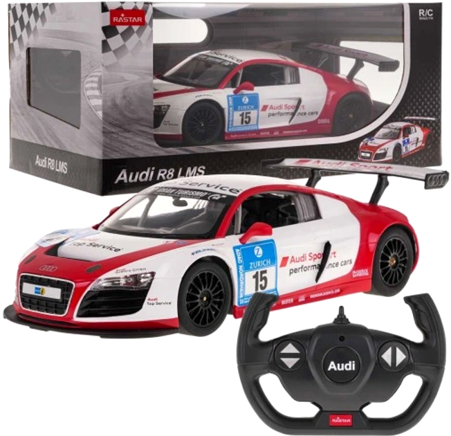 Samochód zdalnie sterowany Rastar Audi R8 LMS Performance 1:18 (5903943001811) - obraz 1