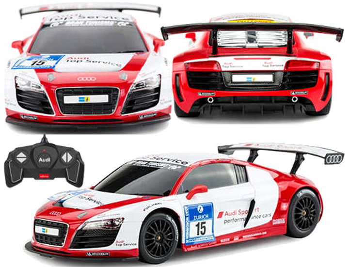 Samochód zdalnie sterowany Rastar Audi R8 LMS Performance 1:18 (5903943001811) - obraz 2