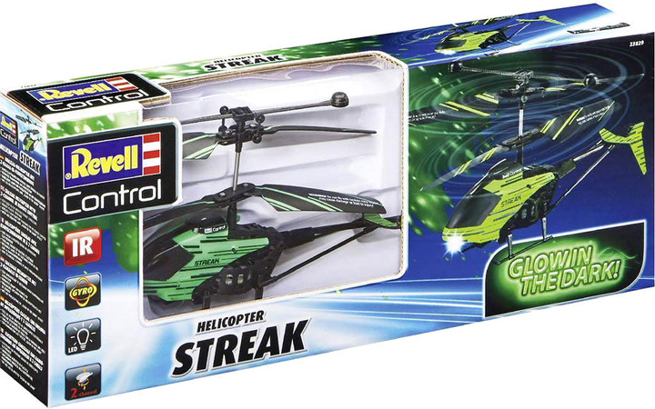 Helikopter zdalnie sterowany Revell Control Streak Glow in the dark! (4009803238296) - obraz 1