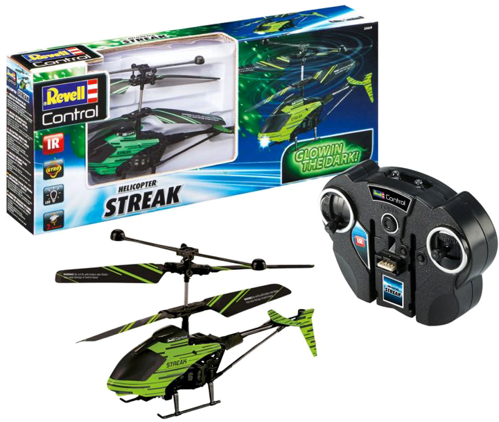 Helikopter zdalnie sterowany Revell Control Streak Glow in the dark! (4009803238296) - obraz 2