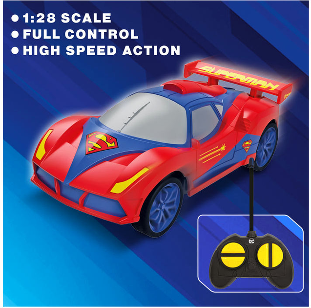 Auto zdalnie sterowane Bladez Superman Racer 1:28 (5060158856787) - obraz 6