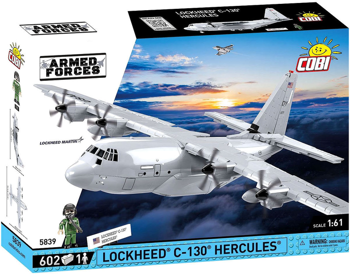 Набір блоків Cobi Armed Forces Lockheed C-130 Hercules 602 елемента (5902251058395) - зображення 1