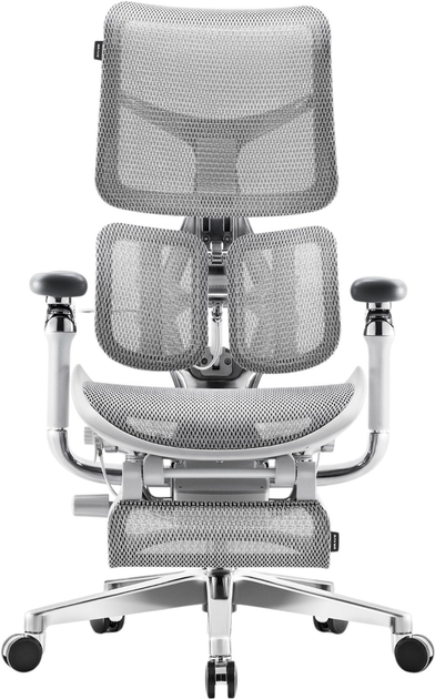 Fotel biurowy ergonomiczny Diablo Chairs V-Kinetic Gray (5904405571361) - obraz 2