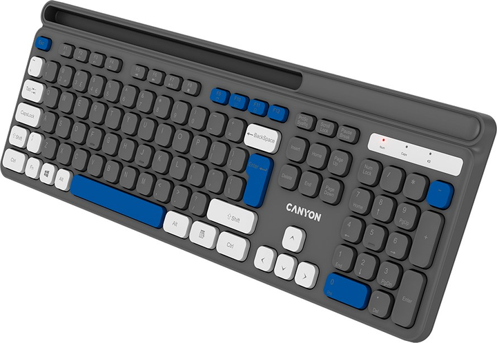 Клавіатура бездротова Canyon HKB-W03 Wireless Grey (CNS-HKBW03DG) - зображення 5