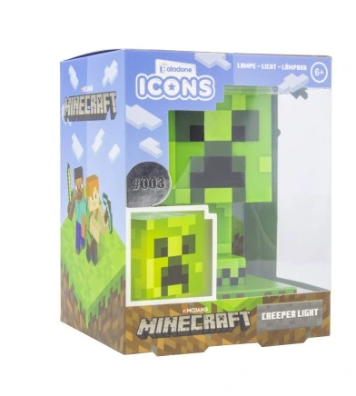 Лампа-фигурка Paladone Minecraft Creeper Icon Крипер 11 см (22812) - изображение 4