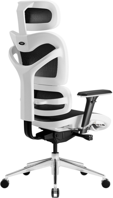 Fotel biurowy ergonomiczny Diablo Chairs V-Commander White-Black (5902560338140) - obraz 4