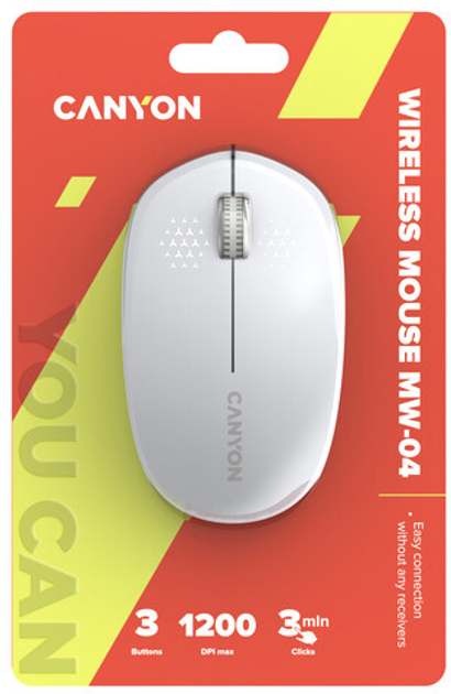 Мышь Canyon MW-04 Bluetooth White (CNS-CMSW04W) - изображение 6