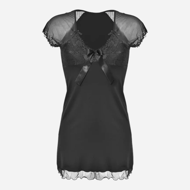 Koszula nocna damska DKaren Slip Irina L Czarna (5900652522347) - obraz 4