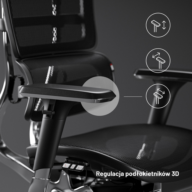 Крісло офісне ергономічне Diablo Chairs V-Master Black (5902560334470) - зображення 10