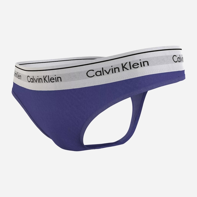 Трусики cтрінги жіночі бавовняні Calvin Klein Underwear 0000F3786EFPT S Темно-сині (8720108767781) - зображення 6