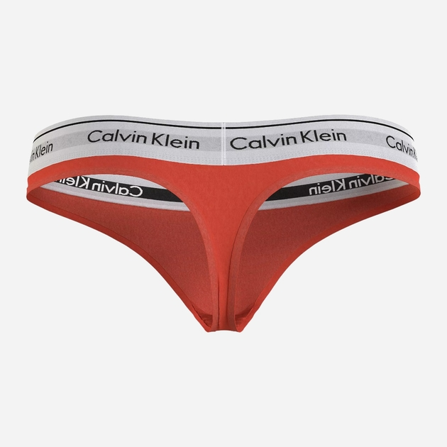 Трусики cтрінги жіночі бавовняні Calvin Klein Underwear 0000F3786E1TD M Помаранчеві (8720108759434) - зображення 6