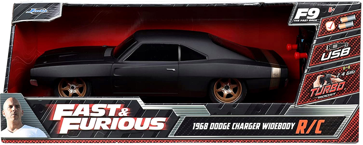 Машинка на радіокеруванні Jada Fast and Furious 1968 Dodge Charger 1:16 (4006333080203) - зображення 1
