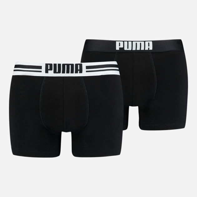 Набір трусів-боксерів чоловічих 2 шт Puma Placed Logo Boxer 2p 90651903 XL Чорний (8718824117119) - зображення 1